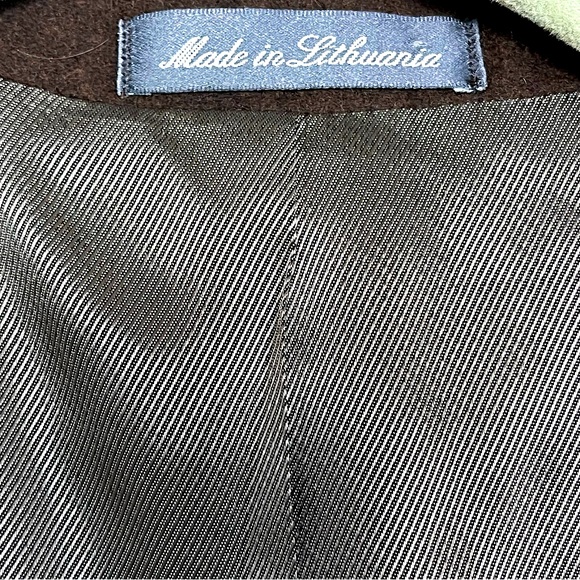 OSCAR DE LA RENTA Men’s Cashmere Wool Blend Blazer Size 39R Brown Designer - Picture 8 of 8